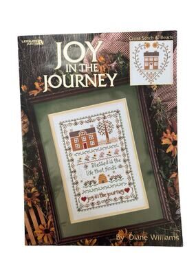 Vintage Joy In The Journey Bible Quotes Cross Stitch & Beads Design Booklet 1999